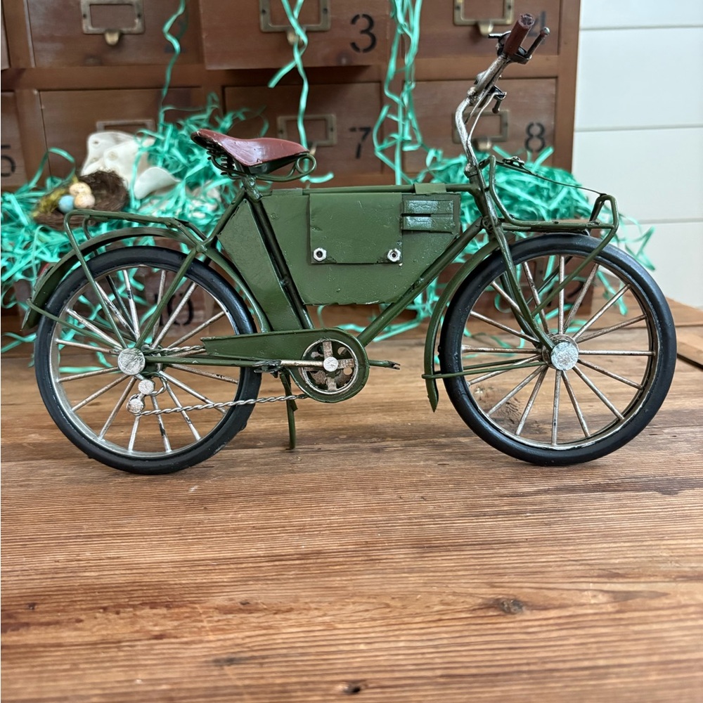 Green Metal Bicycle Model